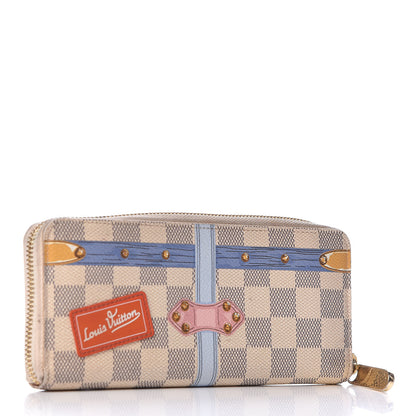 Louis Vuitton Damier Azur Summer Trunks Clemence Wallet 3 of 7