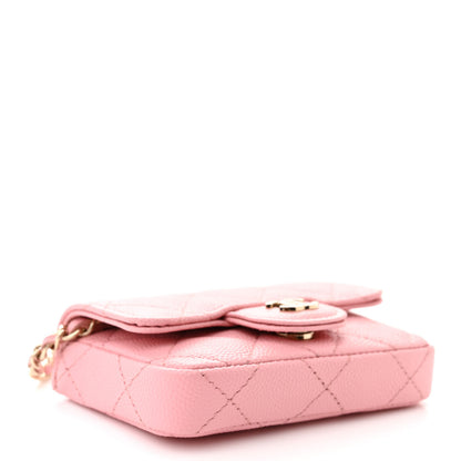 Chanel Caviar Quilted Mini Chain Belt Bag Light Pink 4 of 11