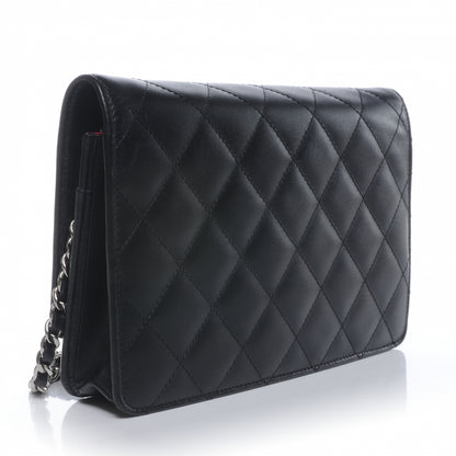Chanel Calfskin Quilted Cambon Wallet On Chain WOC Black 3 of 9