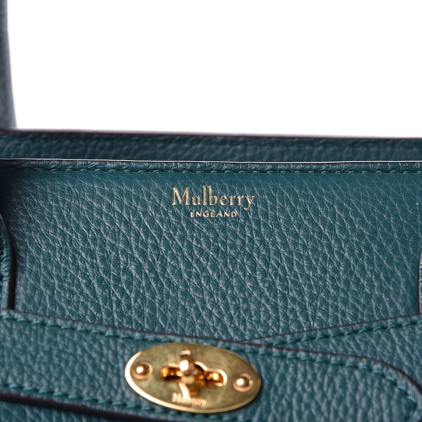 Classic Grain Small Bayswater Zip Tote Ocean Green