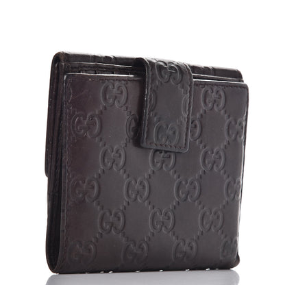 Gucci Guccissima Princy French Flap Wallet Chocolate Brown 3 of 8