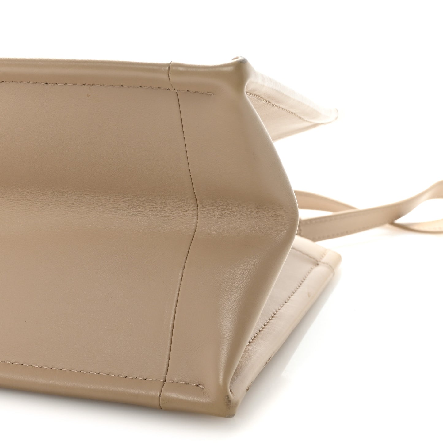 Calfskin Macro Cannage Small Book Tote Taupe