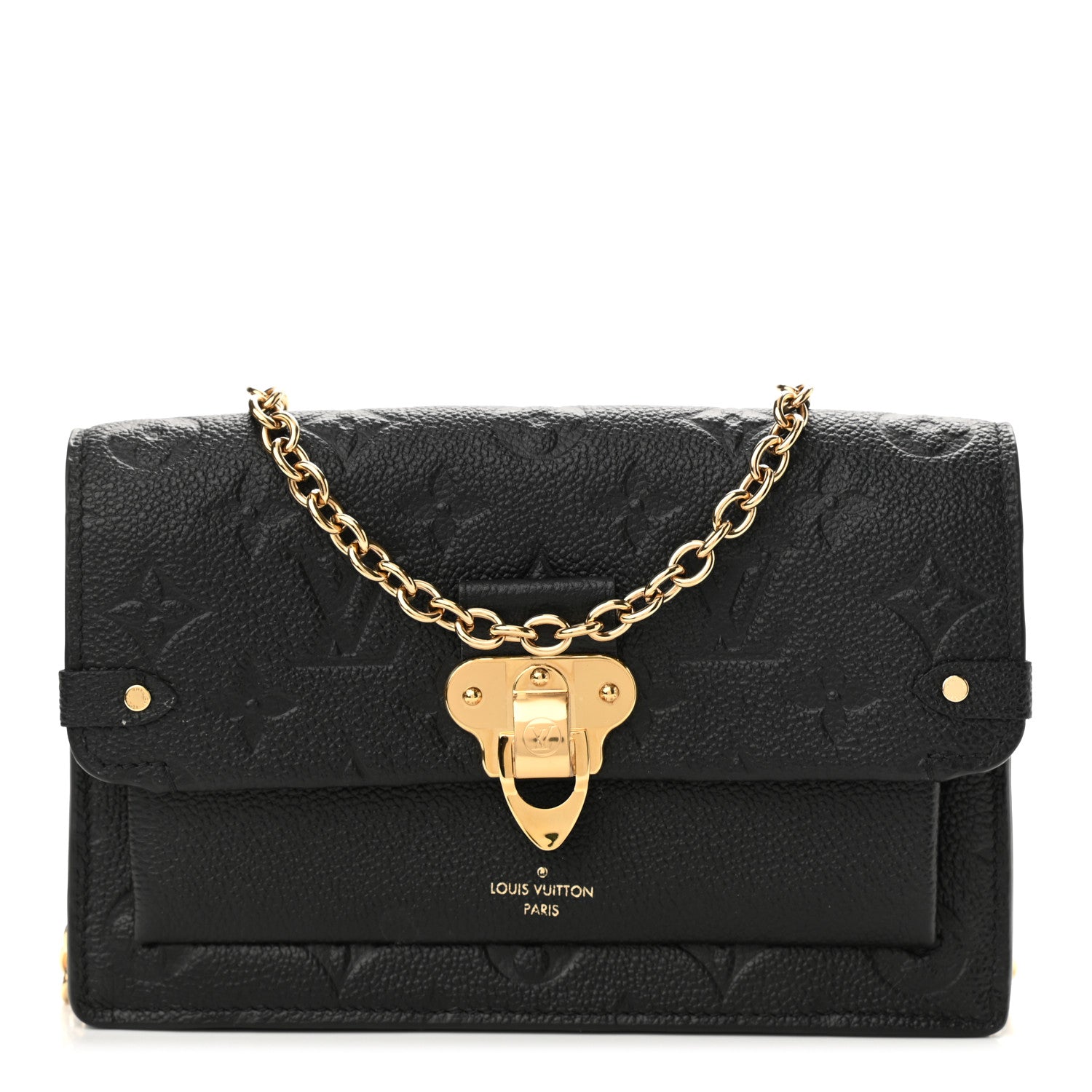 Louis Vuitton Empreinte Vavin Chain Wallet Black 1 of 11