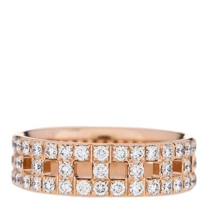 Tiffany 18K Rose Gold Diamond T True Wide Ring 51 5.75 3 of 5