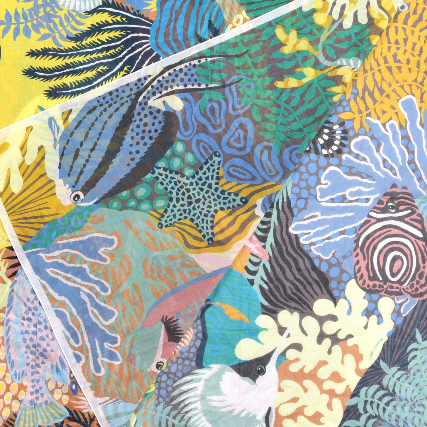 Hermes Cotton Under The Waves Beach Pareo 4 of 7