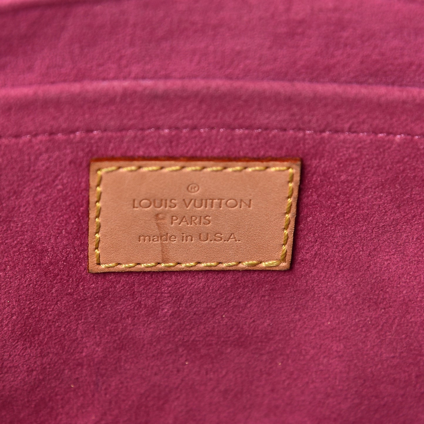 Monogram Denim Mini Pleaty Fuchsia