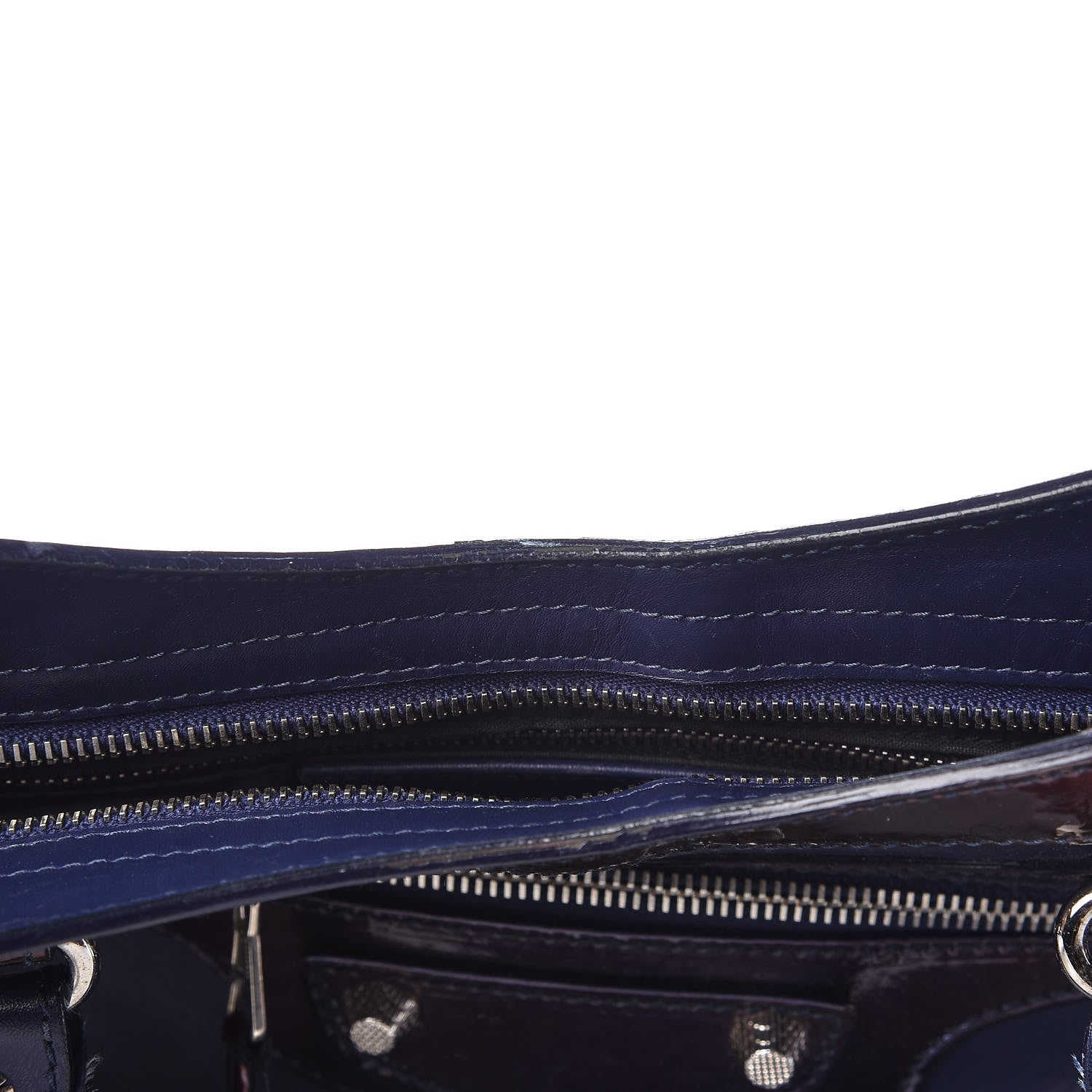 Balenciaga Smooth Calfskin Metallic Patent Giant 12 Silver Hardware City Ultraviolet 11 of 22