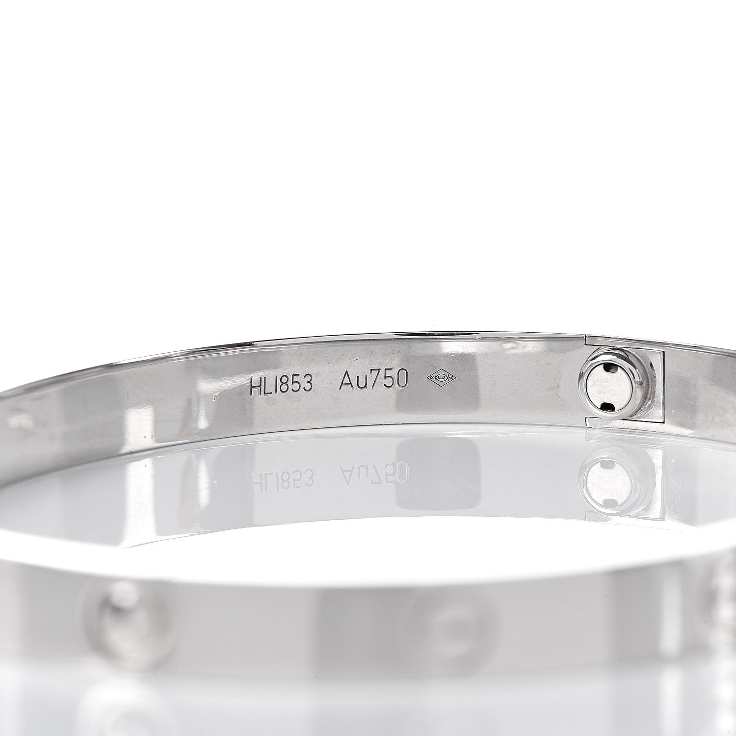 Cartier 18K White Gold LOVE Bracelet 20 5 of 6