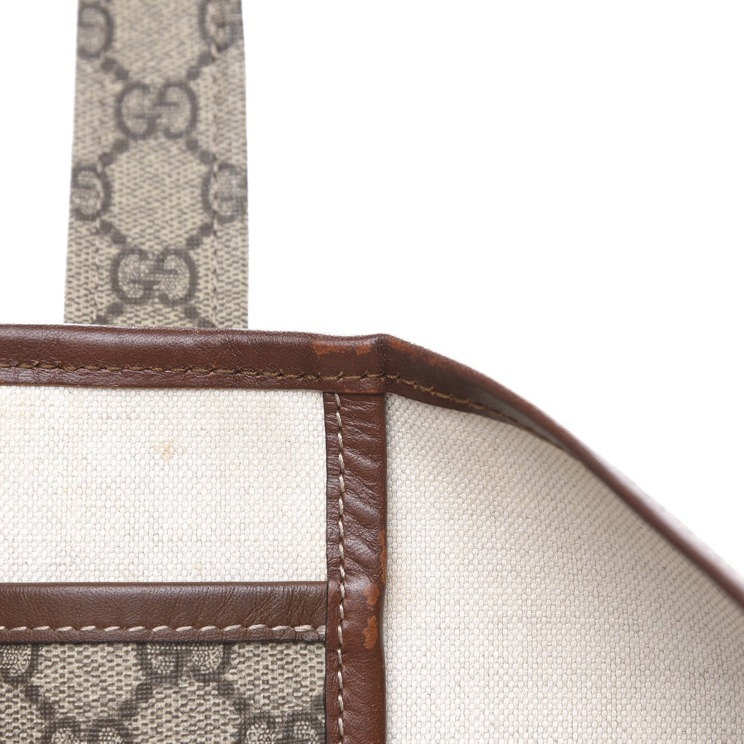 GG Plus Monogram Medium Signature Web Loop Tote Brown