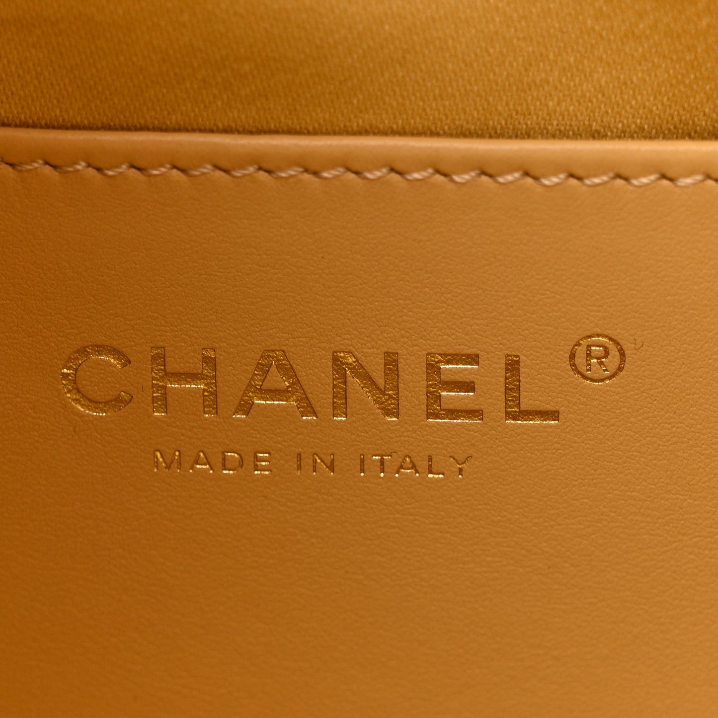 Metallic Caviar Quilted Mini Chanel 25 Handbag Gold