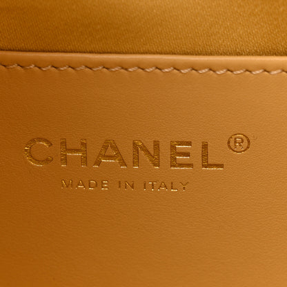 Chanel Metallic Caviar Quilted Mini Chanel 25 Handbag Gold 6 of 11