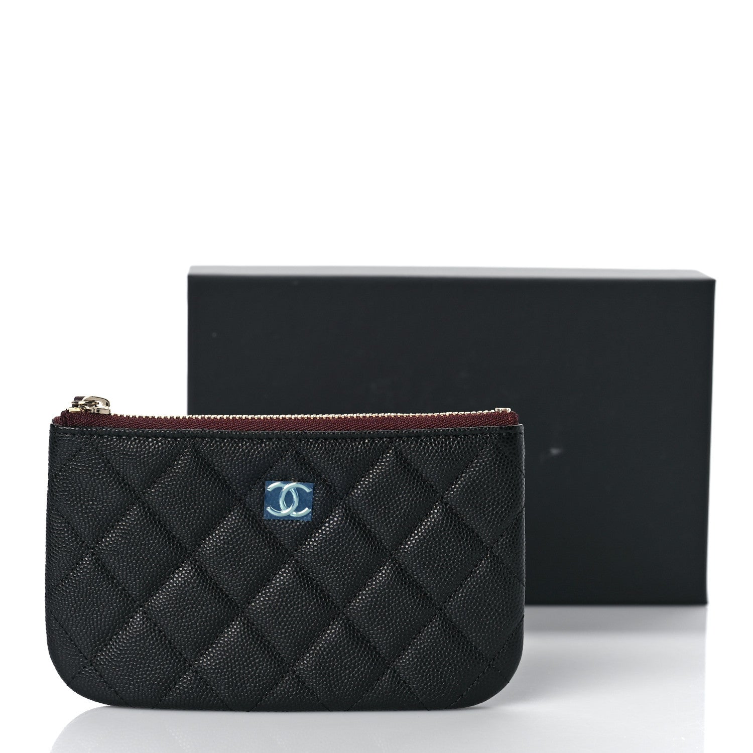 Chanel Caviar Quilted Small Cosmetic Case Black 9 of 9