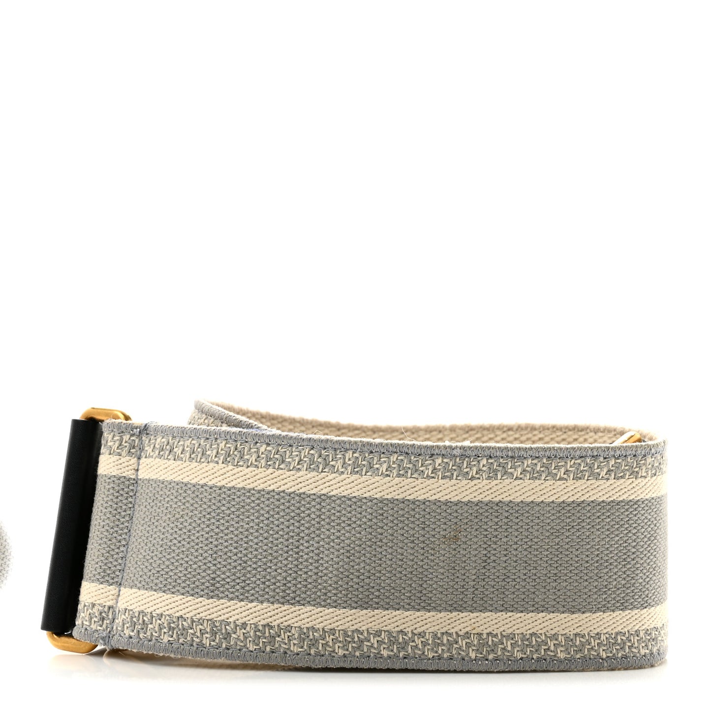 Canvas Embroidered Shoulder Strap Grey