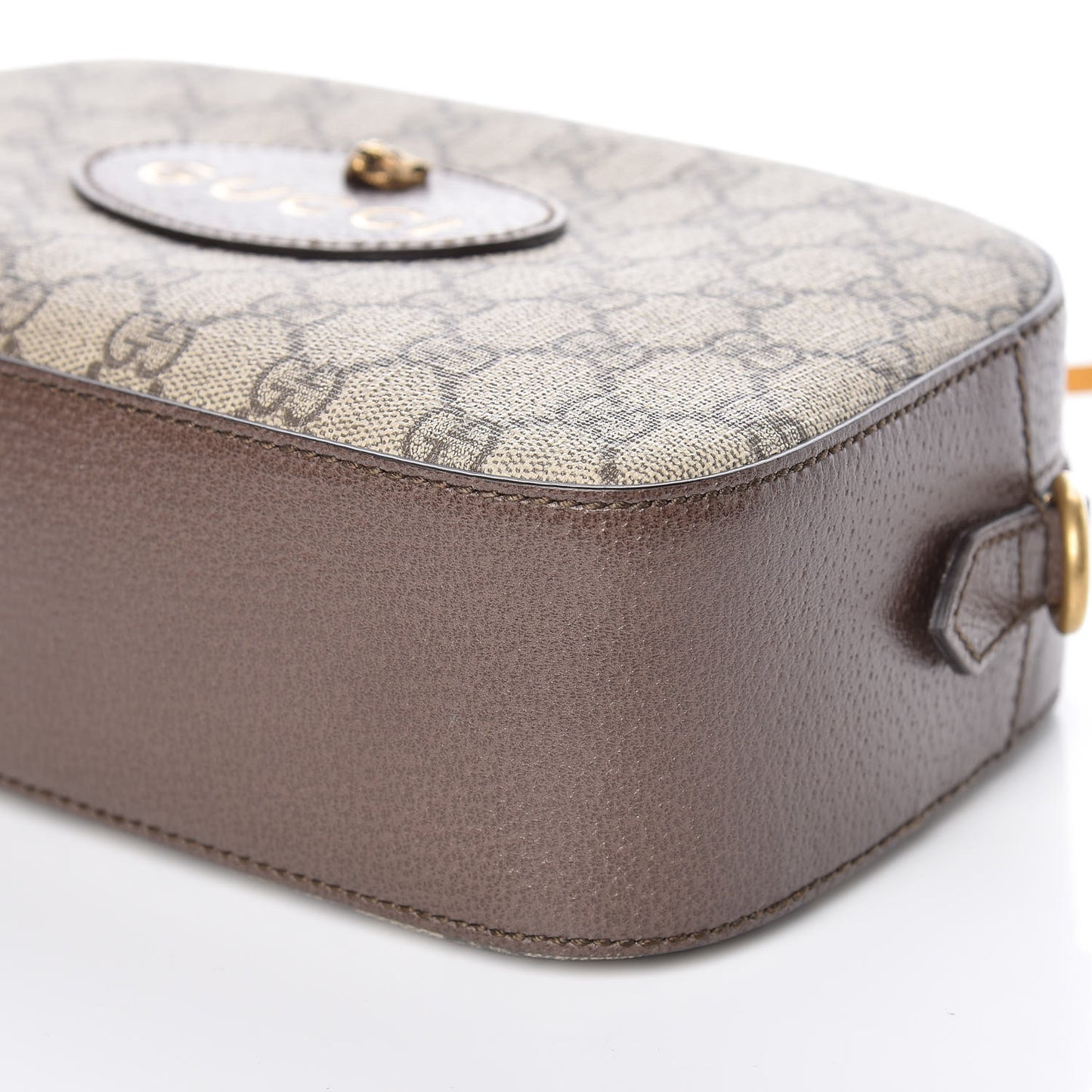 GG Supreme Monogram Web Neo Vintage Shoulder Bag Beige New Acero Crop