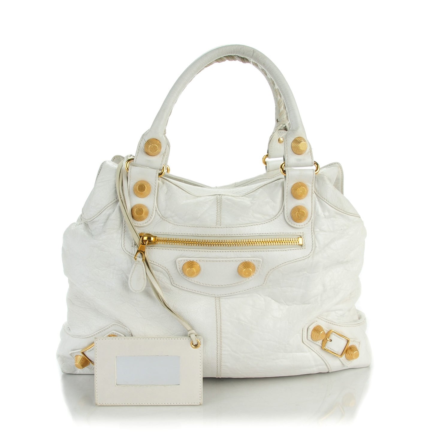 Chevre Giant 21 Gold Hardware Brief White
