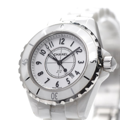 Chanel Stainless Steel Ceramic 33mm J12 Quartz Watch White 7 of 7
