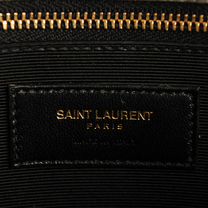 Saint Laurent Grained Calfskin Small Sac de Jour Carryall Earth 5 of 7