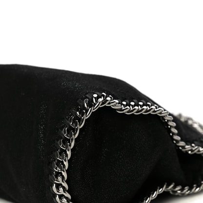 Stella McCartney Shaggy Deer Mini Falabella Fold Over Tote Black 9 of 9