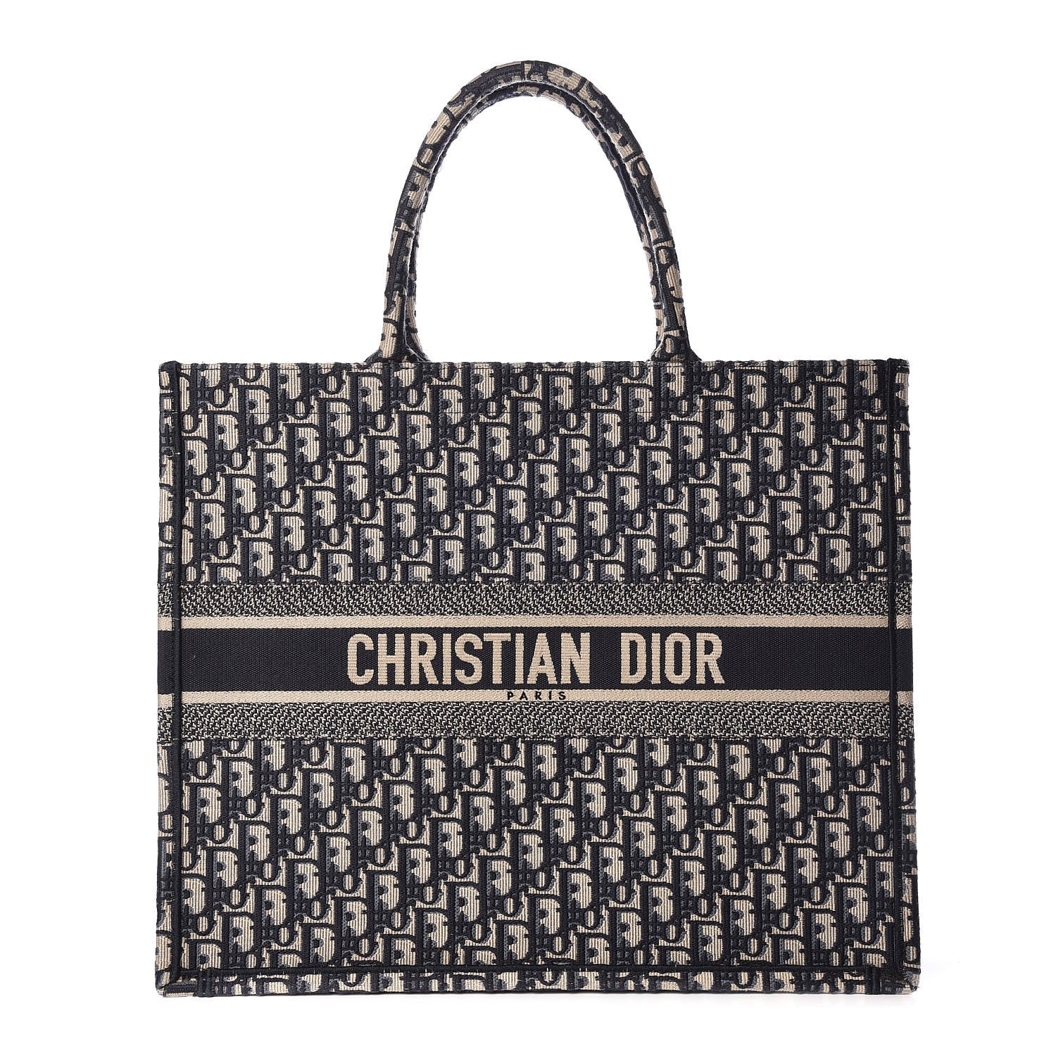 Christian Dior Oblique Book Tote Blue Multicolor 1 of 15