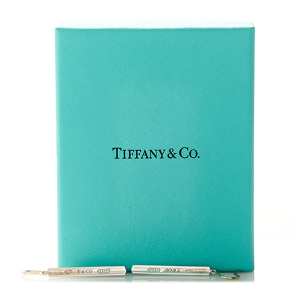 Tiffany Sterling Silver 1837 Bar Drop Earrings 4 of 4