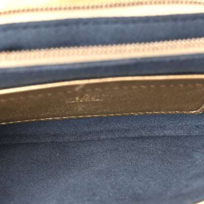 Louis Vuitton Metallic Lambskin Embossed Monogram Pochette Coussin Gold 5 of 9