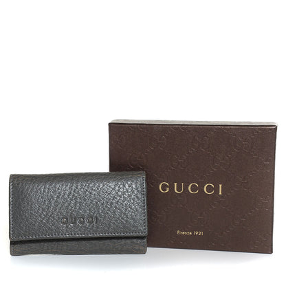Gucci Leather 6 Key Holder Case Grey 5 of 8