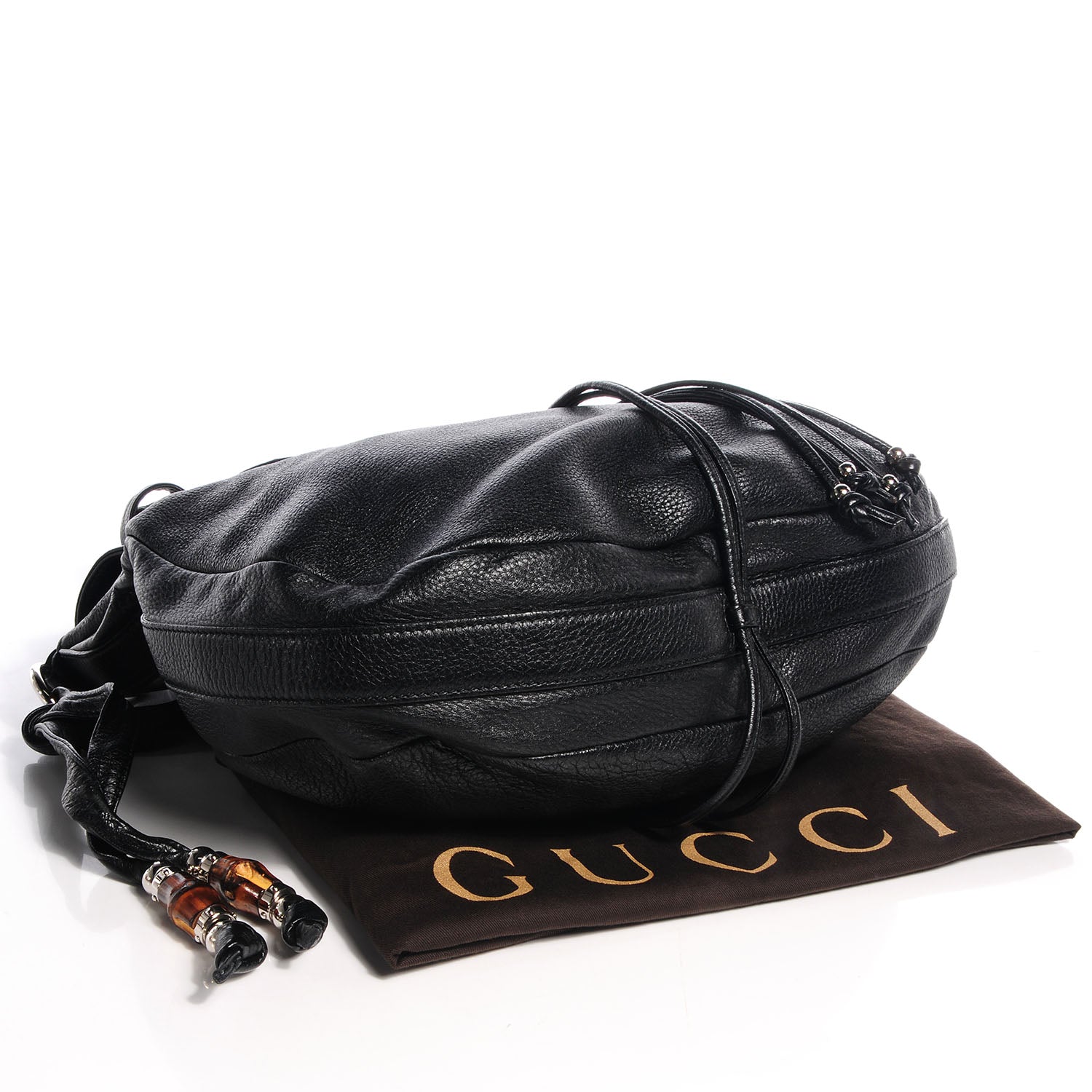 Gucci Leather Large Jungle Shoulder Bag Black 4 of 8