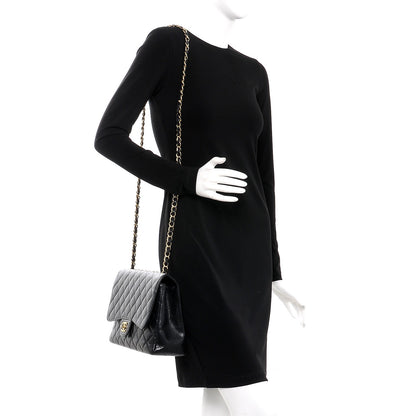 Chanel Caviar Quilted Jumbo Single Flap Black 2 of 10