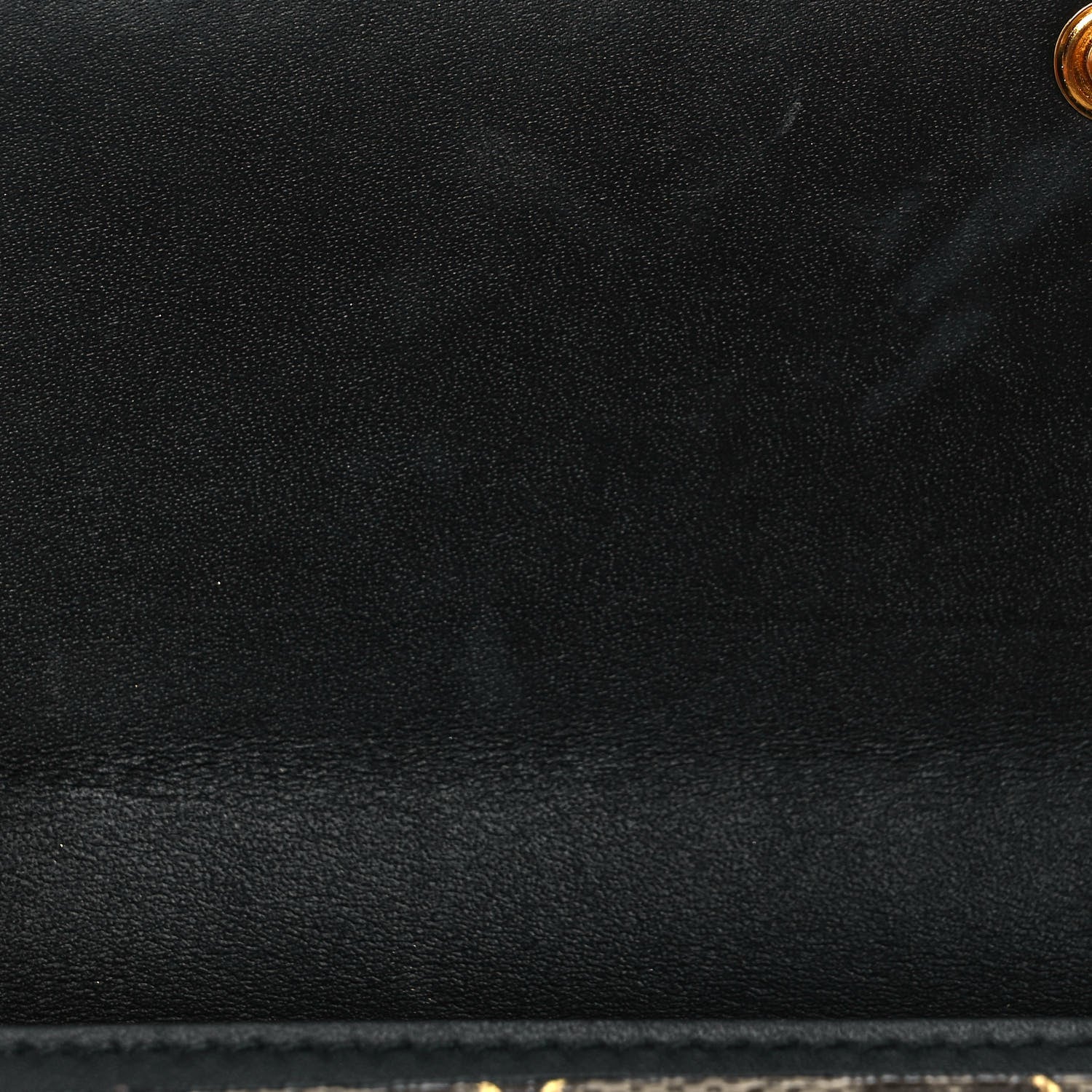 Gucci GG Supreme Monogram Bees Continental Wallet Beige Oro Black 10 of 10