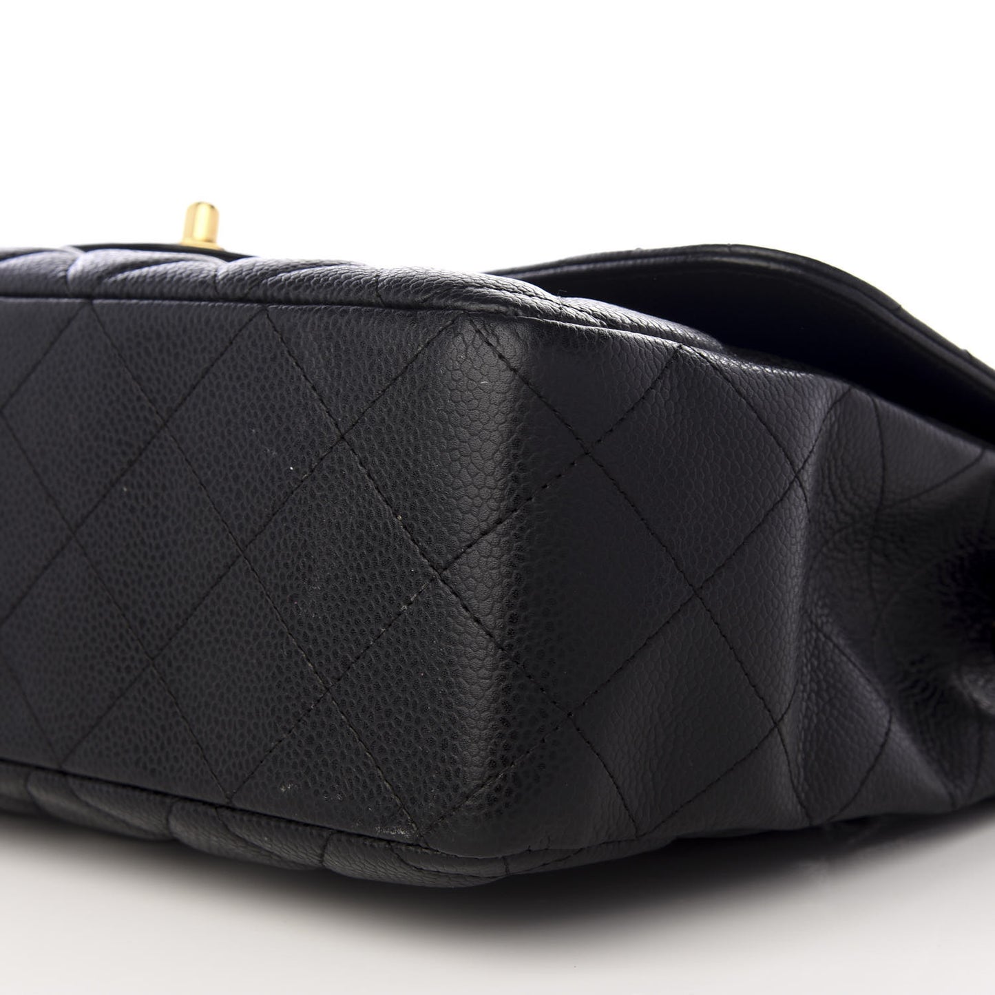 Caviar Quilted Jumbo Single Flap Black