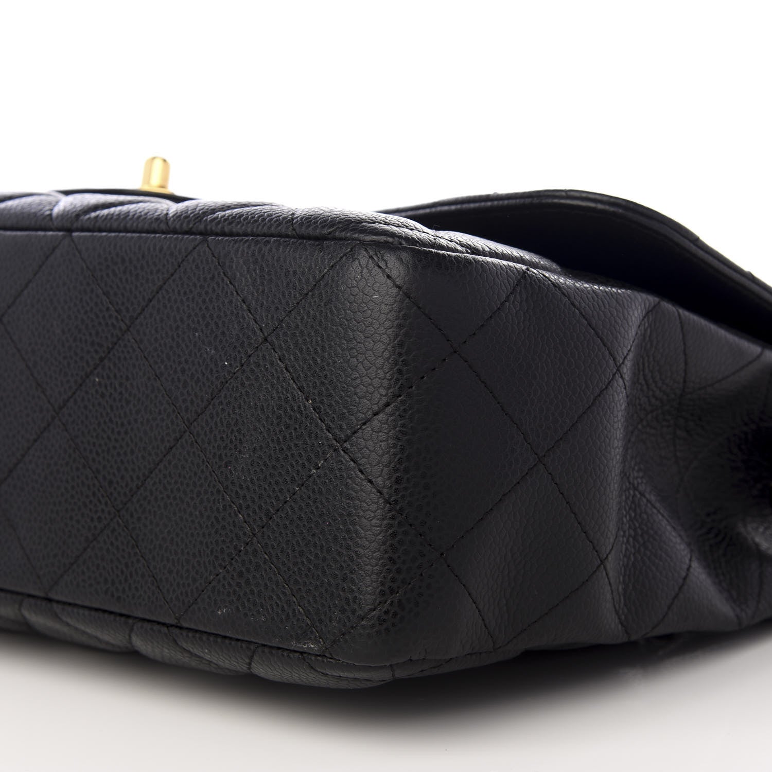 Chanel Caviar Quilted Jumbo Single Flap Black 6 of 7