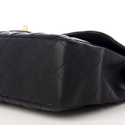 Chanel Caviar Quilted Jumbo Single Flap Black 6 of 7