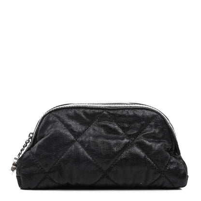 Chanel Coated Canvas Biarritz Cosmetic Case Black 1 of 10