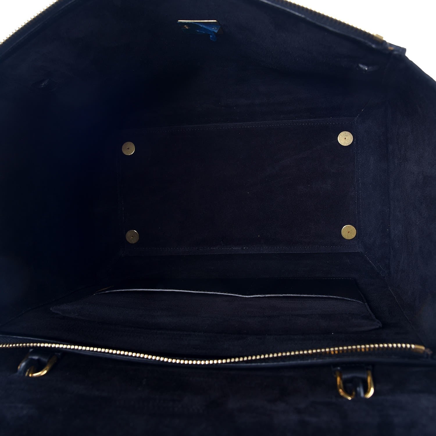 Celine Calfskin Crocodile Embossed Small Belt Bag Black 5 of 10