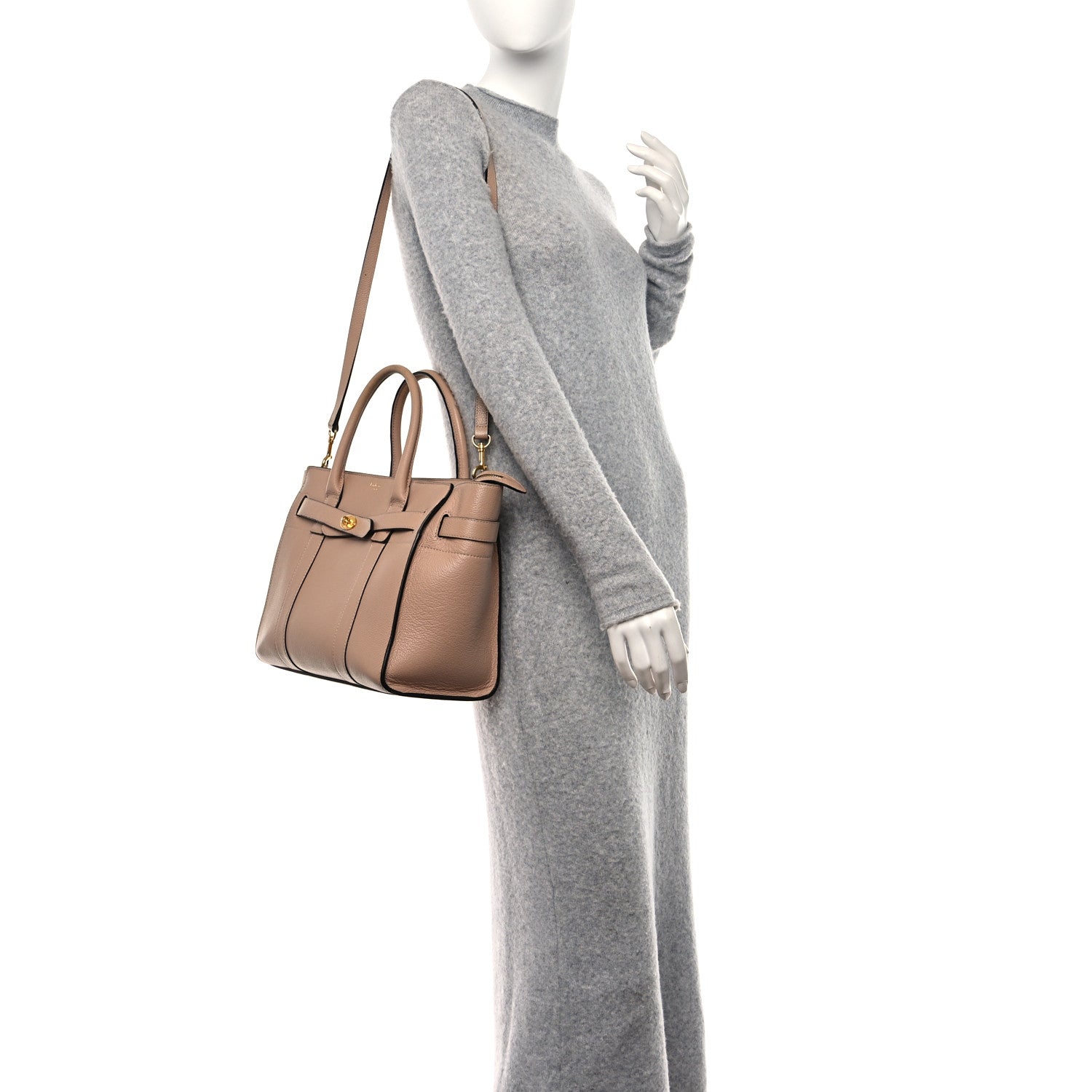 Mulberry Small Classic Grain Zipped Bayswater Rosewater 2 of 15