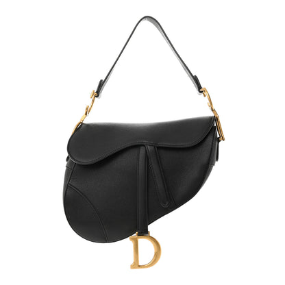 Christian Dior Grained Calfskin Saddle Bag Black 1 of 15