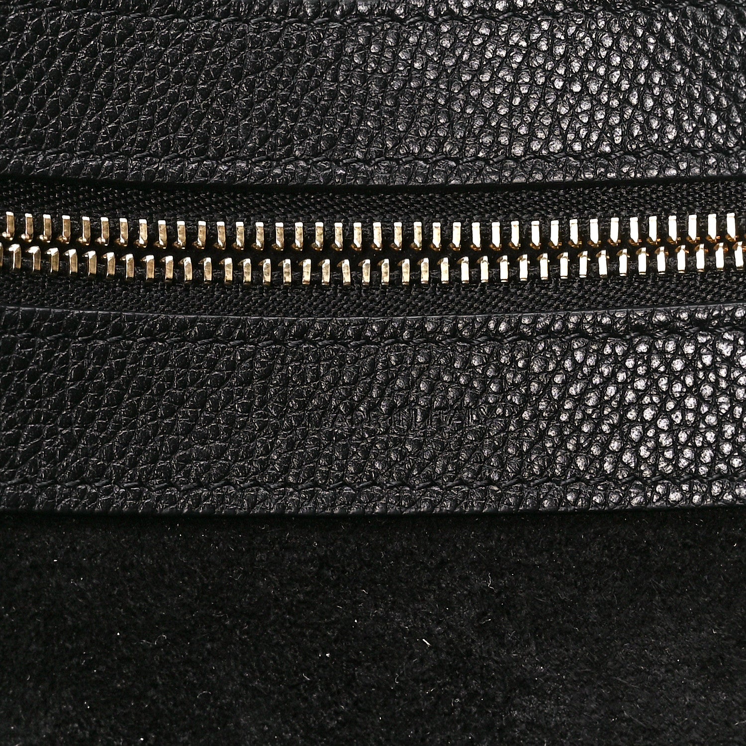 Celine Soft Grained Calfskin Small Belt Cabas Phantom Black 6 of 11