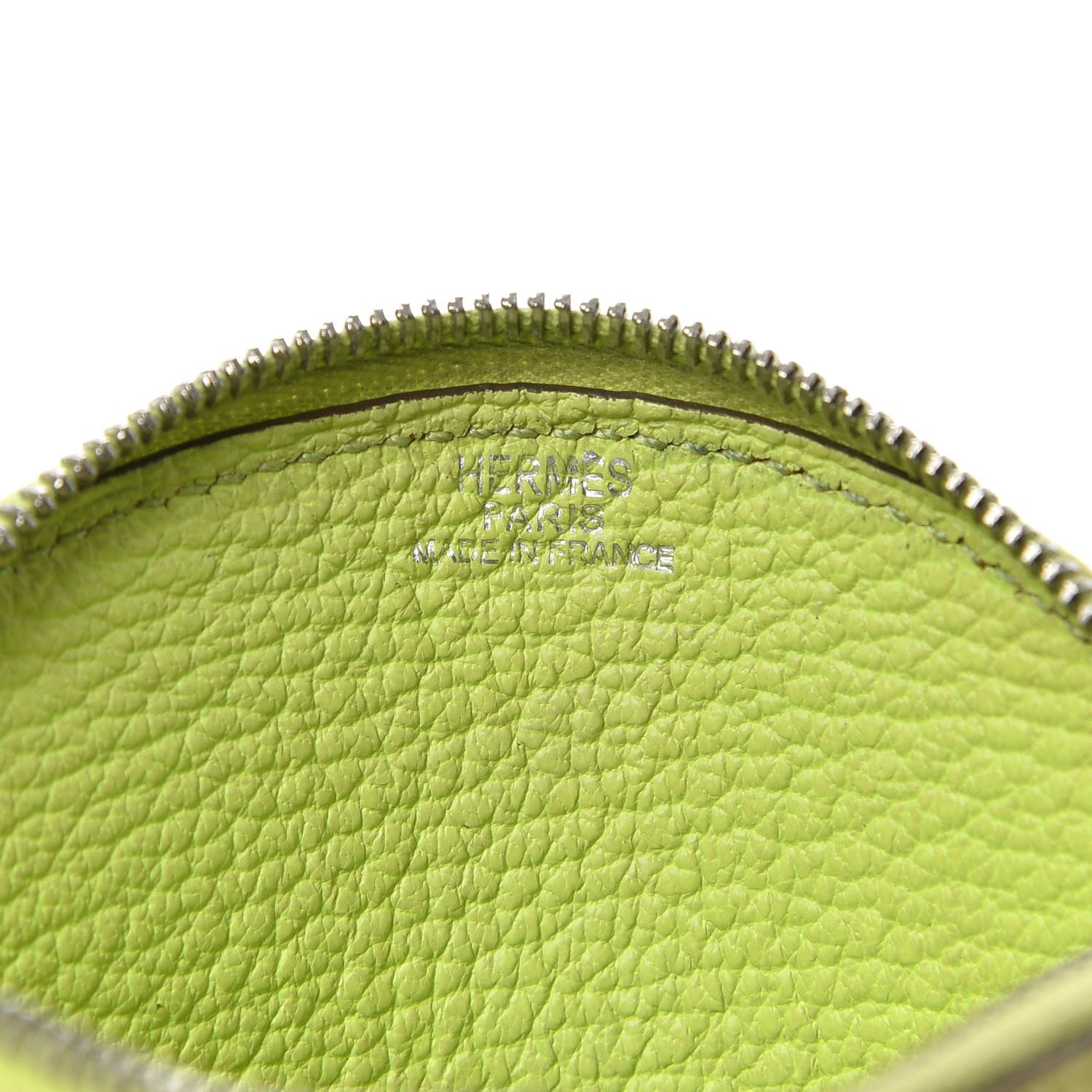 Hermes Chevre Mysore Evelyne Coin Purse Vert Anis 6 of 6