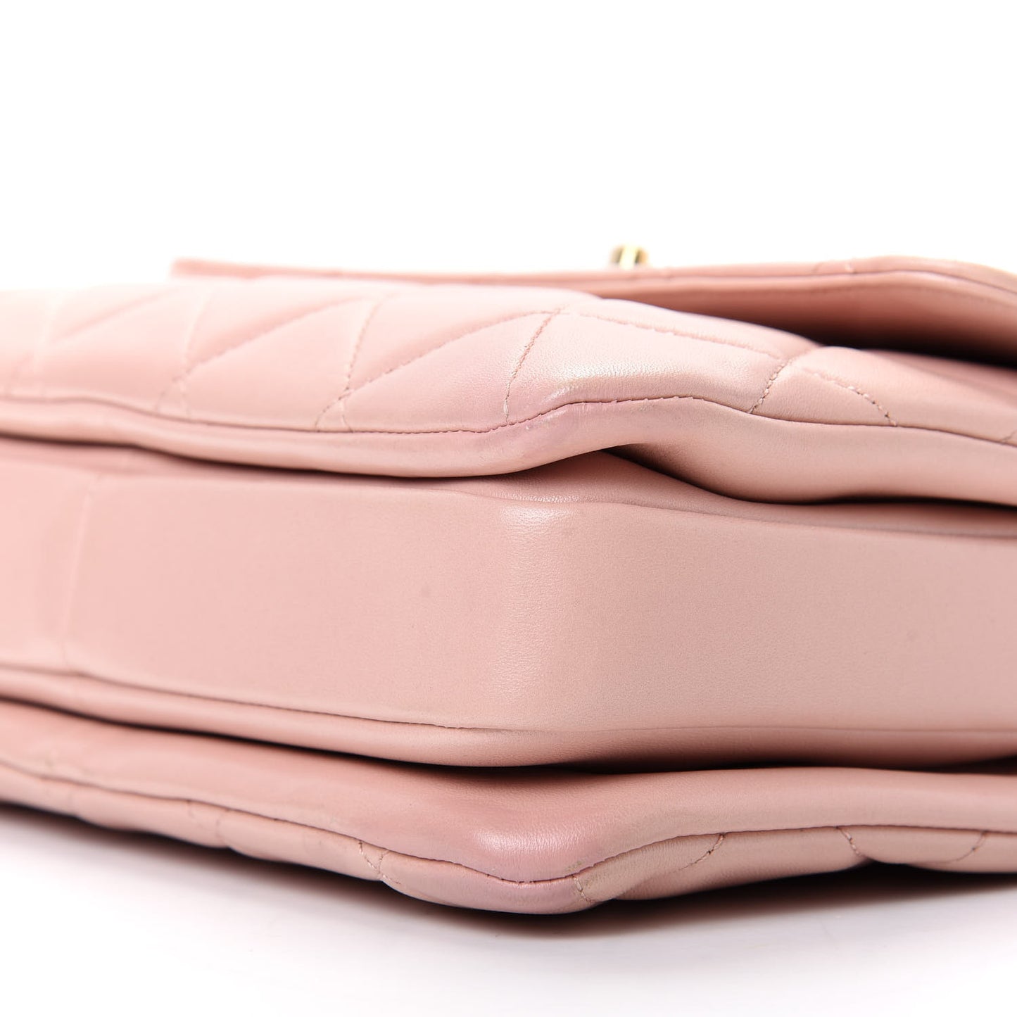 Lambskin Quilted Small Trendy CC Flap Dual Handle Bag Light Pink