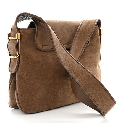 Gucci Suede Cudu Medium 1973 Shoulder Bag Marron Glace 2 of 15