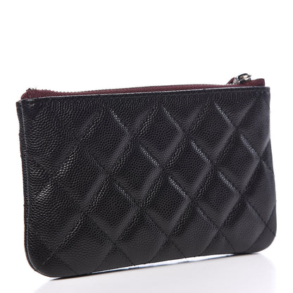 Chanel Caviar Quilted Small Cosmetic Case Black 3 of 7
