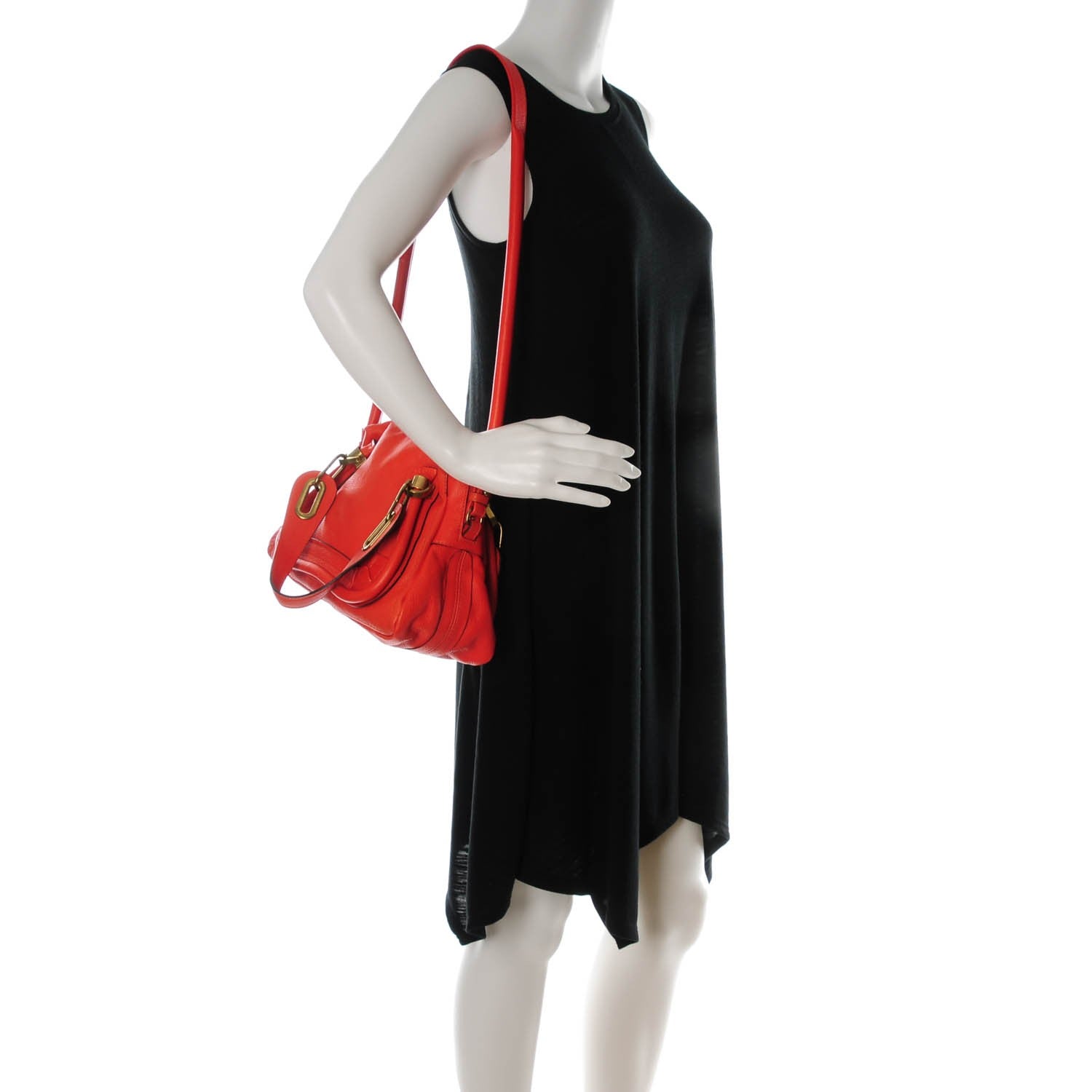 Chloe Calfskin Small Paraty Orange Mechanic 2 of 7