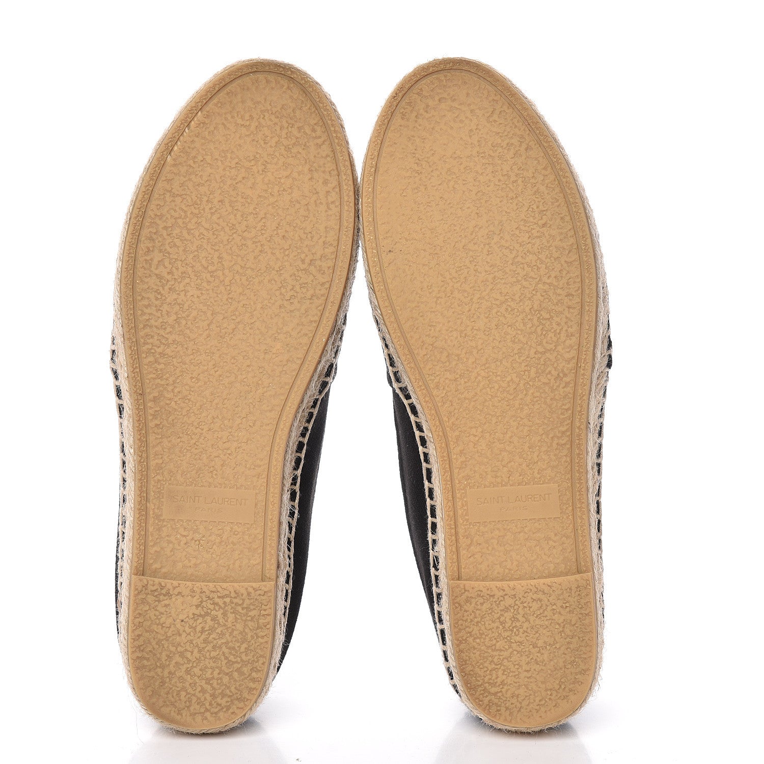 Saint Laurent Canvas Nappa Elba Light Logo Embroidered Espadrilles 35.5 Black 5 of 10