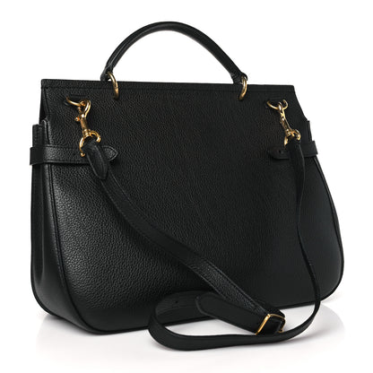 Mulberry Grain Calfskin Amberley Satchel Black 3 of 12
