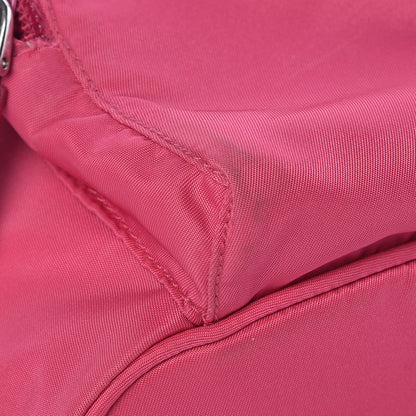 Prada Tessuto Nylon Vela Saffiano Mini Single Snap Buckle Backpack Fuxia 8 of 14