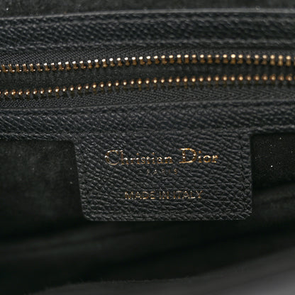 Christian Dior Grained Calfskin Saddle Bag Black 6 of 11