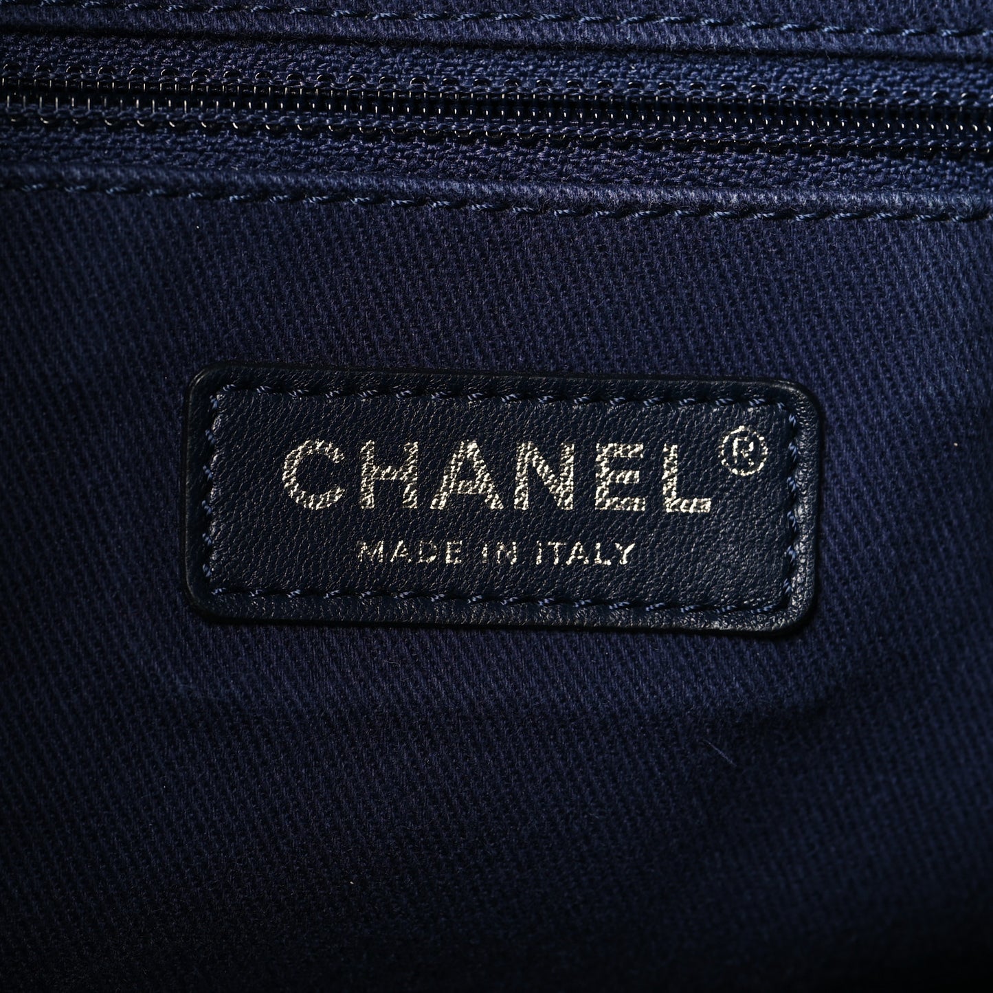 Canvas Sequin Large Deauville Backpack Blue