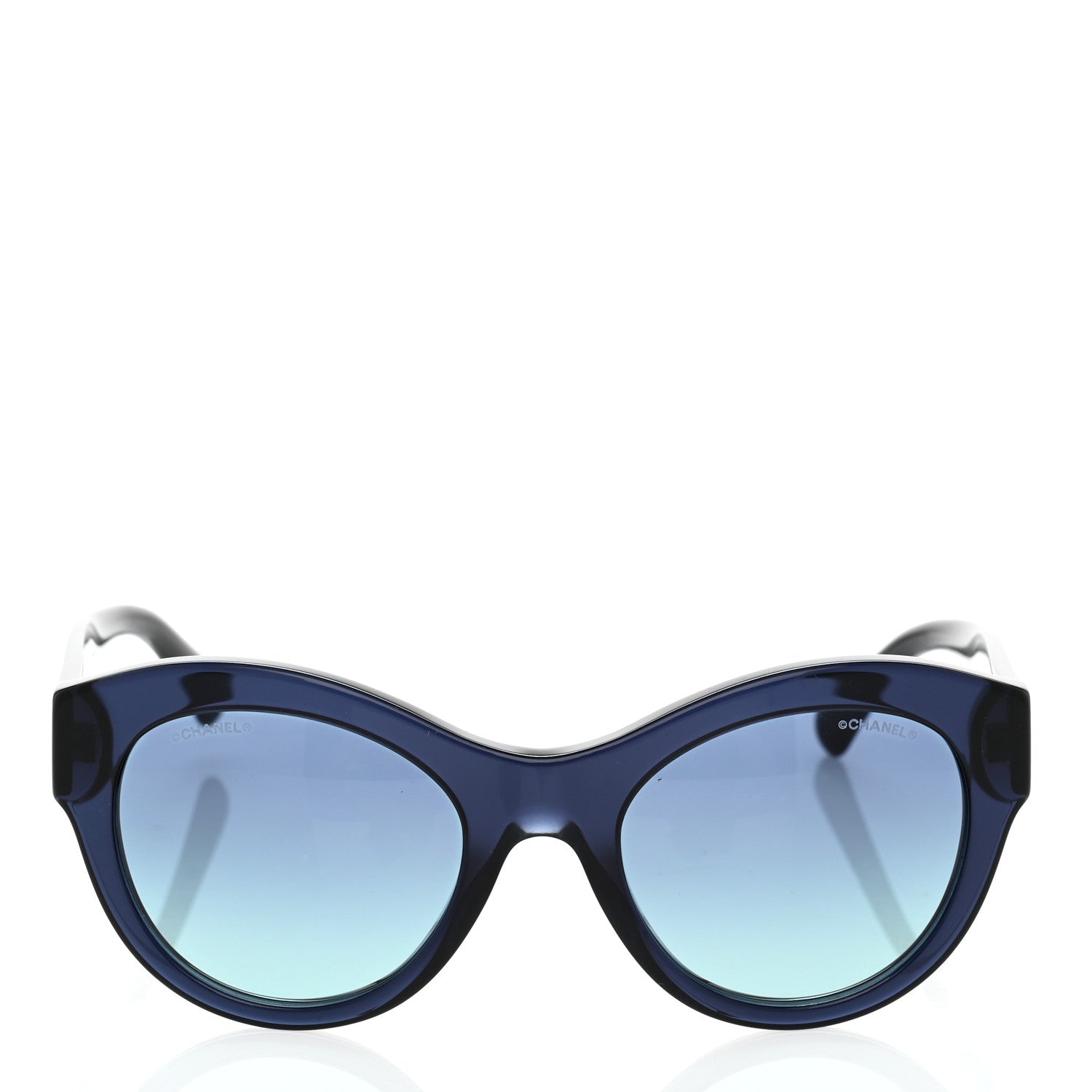 Chanel Acetate Butterfly Sunglasses 5371 Blue 2 of 8
