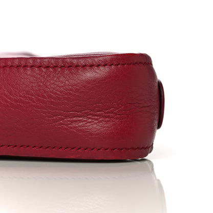 Balenciaga Shiny Day Calfskin M Triangle Pouch Rouge Grenat 11 of 13