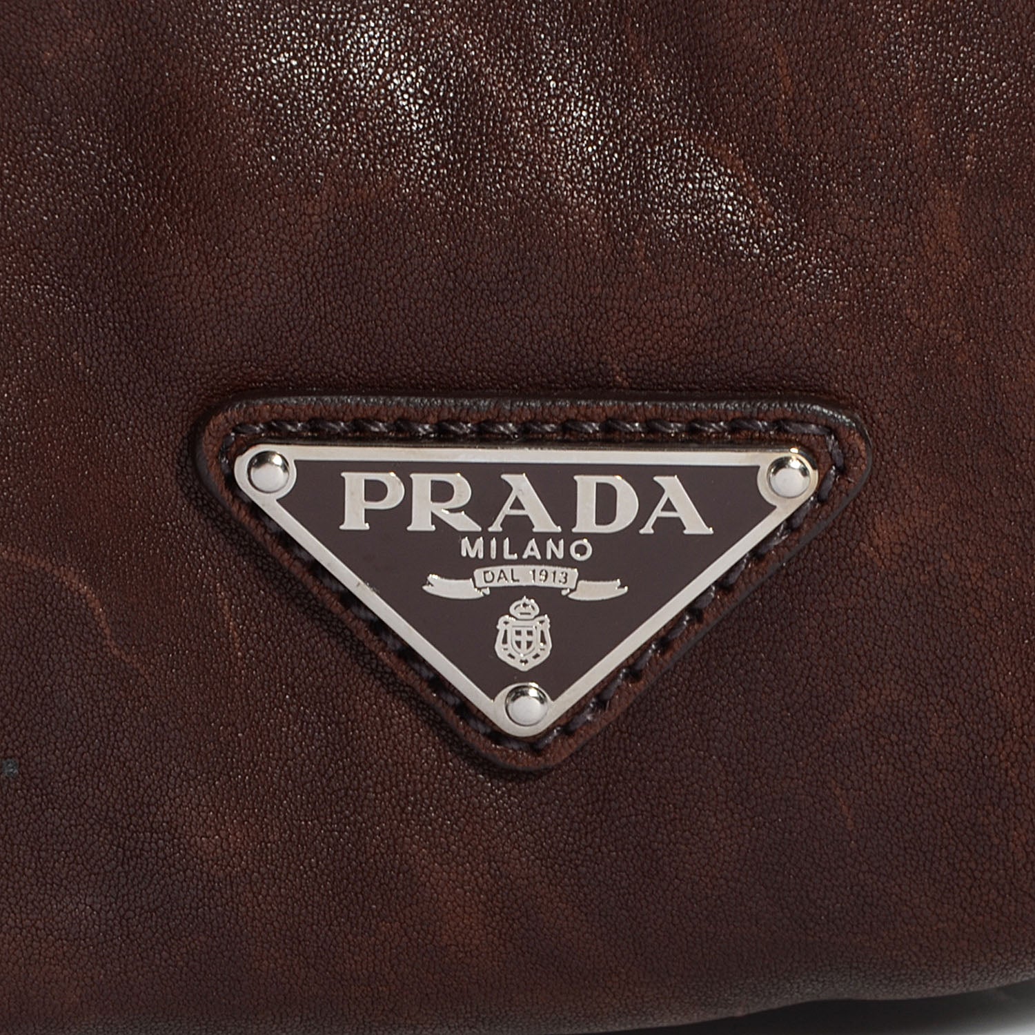 Prada Washed Buffalo Mens Messenger Bag Cocco 9 of 9
